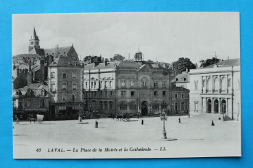 Ansichtskarte AK Laval 1910-1930 Stasse Fassaden Platz Kirche Frankreich France 53 Mayenne